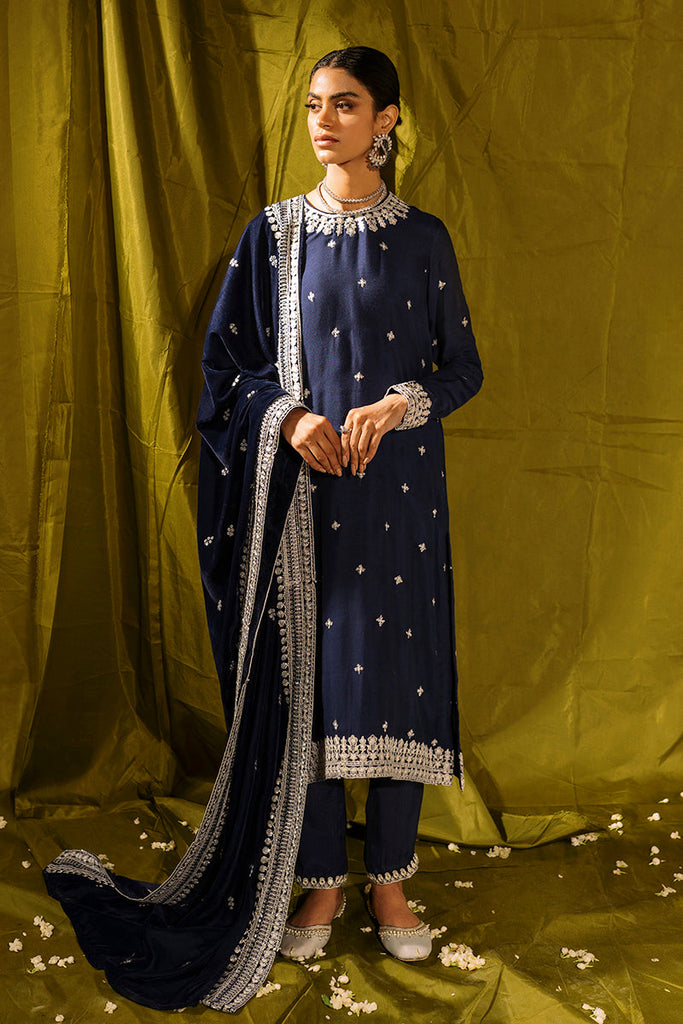 BLUE STONE-3PC (SHIRT, DUPATTA & TROUSER)