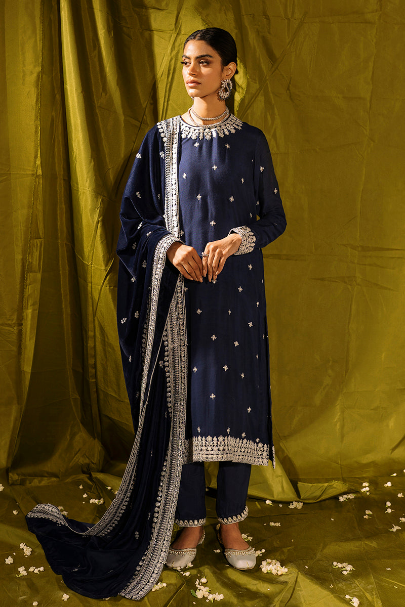 BLUE STONE-3PC (SHIRT, DUPATTA & TROUSER)