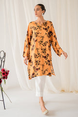 YELLOW JASMINE PRINTED LINEN SHIRT