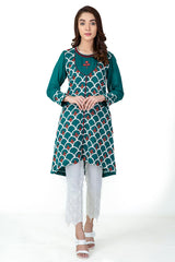 EMBELLISHED CHIFFON SHIRT ( Slip Included )