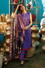 BERRY BLUE - DIGITAL PRINTED LAWN - 3 PCS