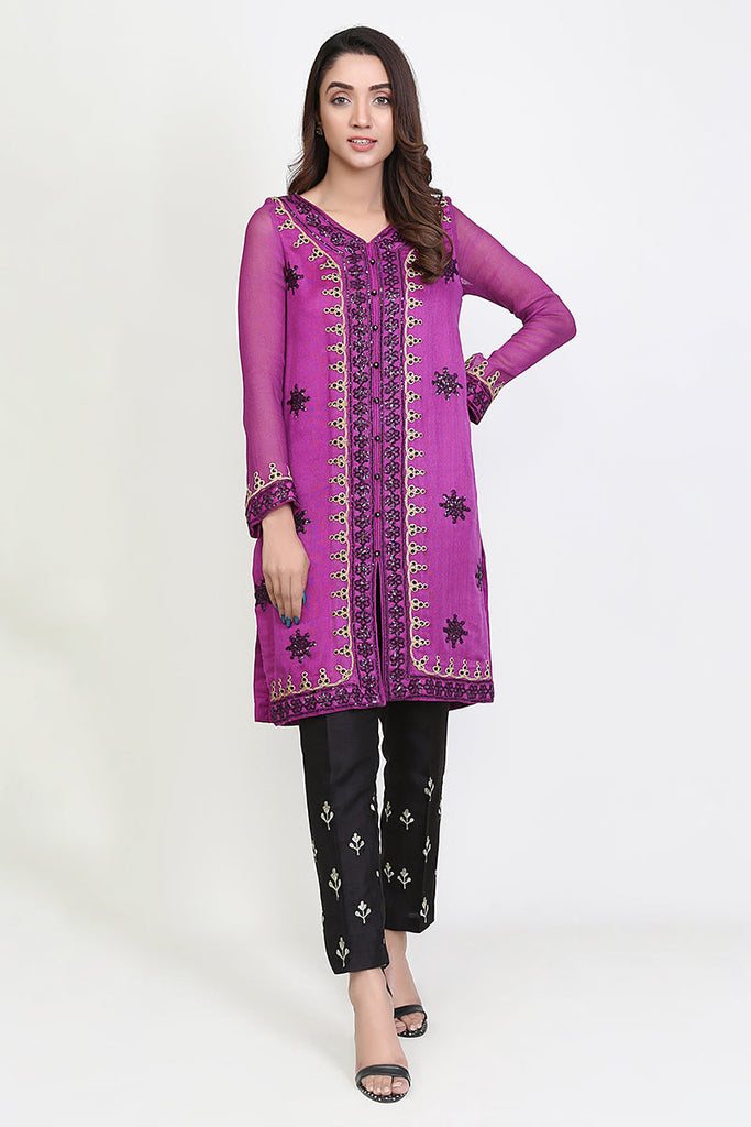 FEST PLUM - EMBELLISHED SHIRT