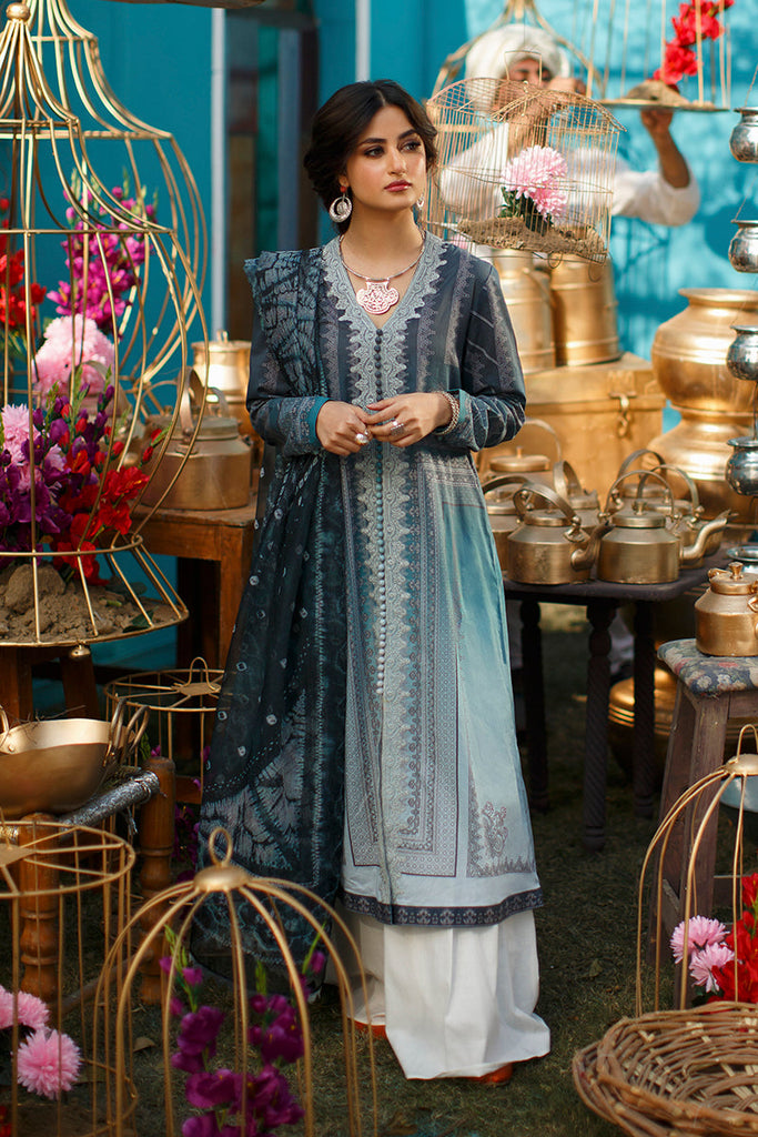 OCEAN RIPPLE - DIGITAL PRINTED LAWN - 3 PCS