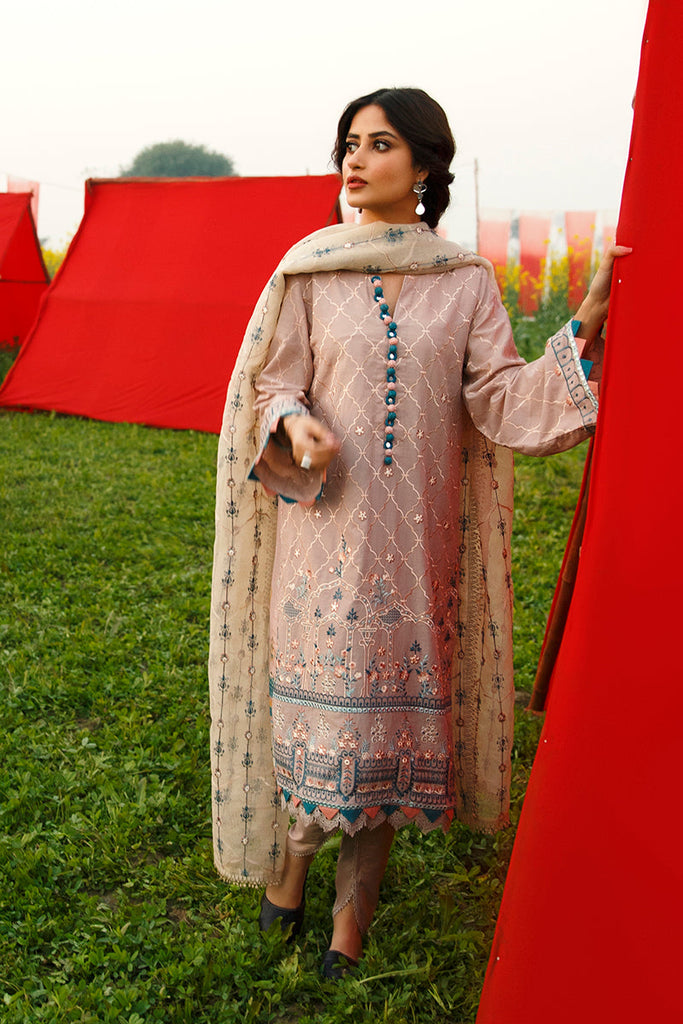 EFFLORESENCE BLUSH - EMBROIDERED LAWN - 3 PCS