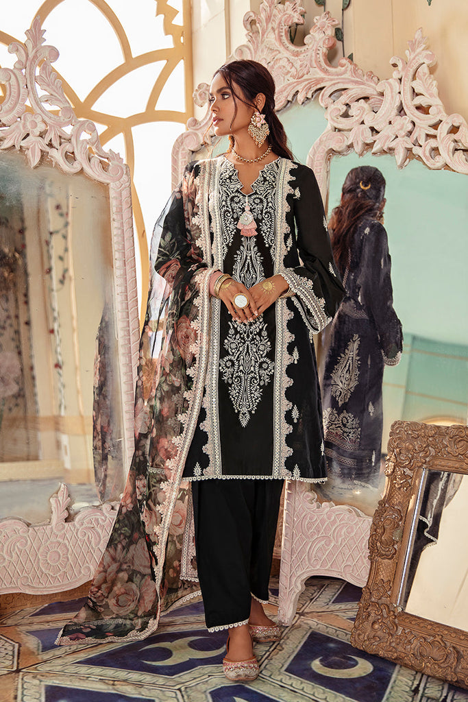 RAVEN BEAN - EMBROIDERED LAWN - 3 PCS