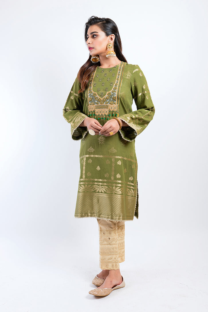 FASL-E-GUL - EMBELLISHED SHIRT