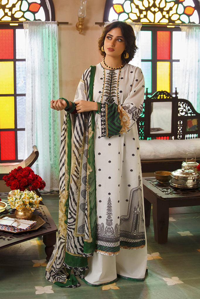 ANTIQUE JADE - DIGITAL PRINTED LAWN - 3 PCS