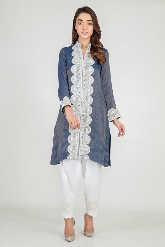 MIDNIGHT BLUE - EMBELLISHED SHIRT