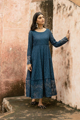 MIDNIGHT BLUE EMBROIDERED SHIRT