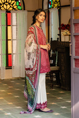 FUSCIA HIBISCUS - DIGITAL PRINTED LAWN - 3 PCS