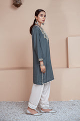 FLORA GERANIUM - EMBELLISHED SHIRT