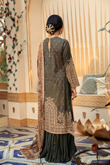 JADE FIGURINE - DIGITAL PRINTED LAWN - 3 PCS