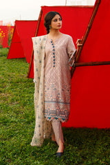 EFFLORESENCE BLUSH - EMBROIDERED LAWN - 3 PCS