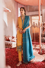 GOLD DAISY-3PC KHADDAR PRINTED SUIT