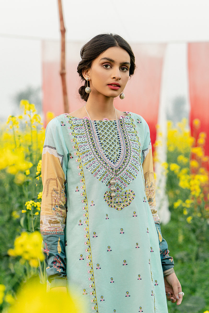 ACUSTIC BLOOM - EMBROIDERED LAWN - 2 PCS