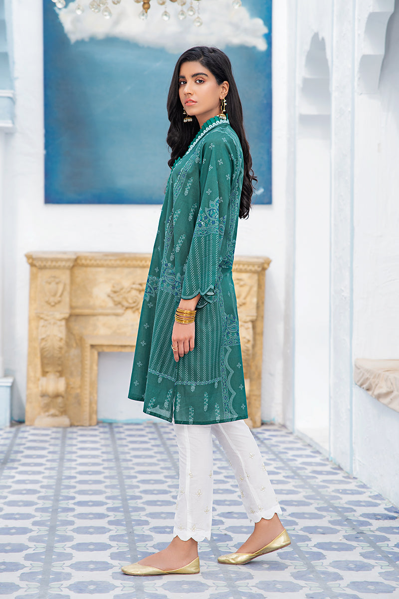 FERN GREEN - PRINTED SHIRT