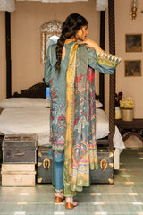 AZURE HYSTERIA - DIGITAL PRINTED LAWN - 3 PCS