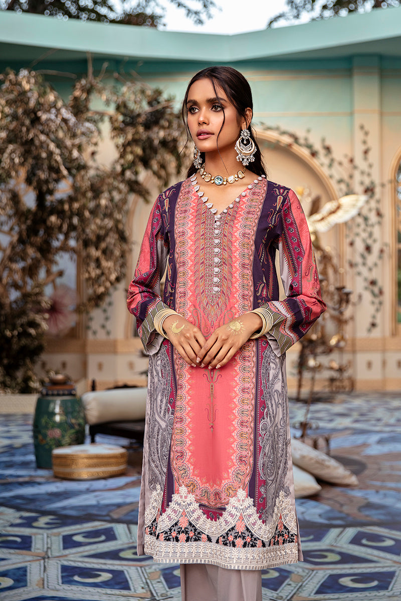 PERIWINKLE DUST - DIGITAL PRINTED LAWN -2 PCS