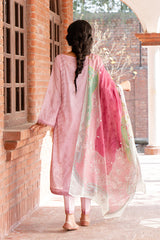 PINK ASTER - DIGITAL PRINTED LAWN - 3 PCS