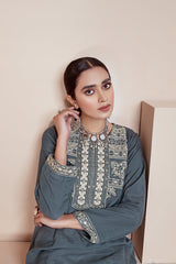 FLORA GERANIUM - EMBELLISHED SHIRT