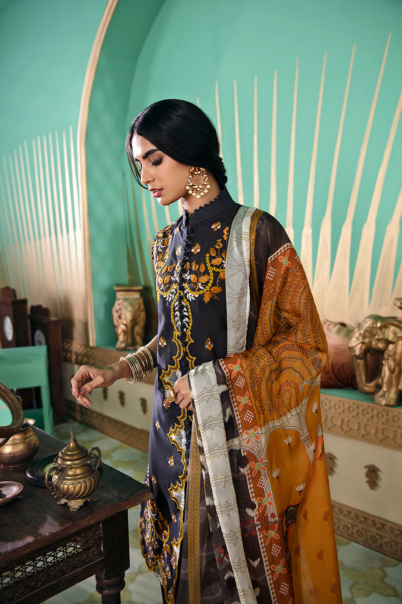 CAPULET OLIVE - EMBROIDERED LAWN - 3 PCS