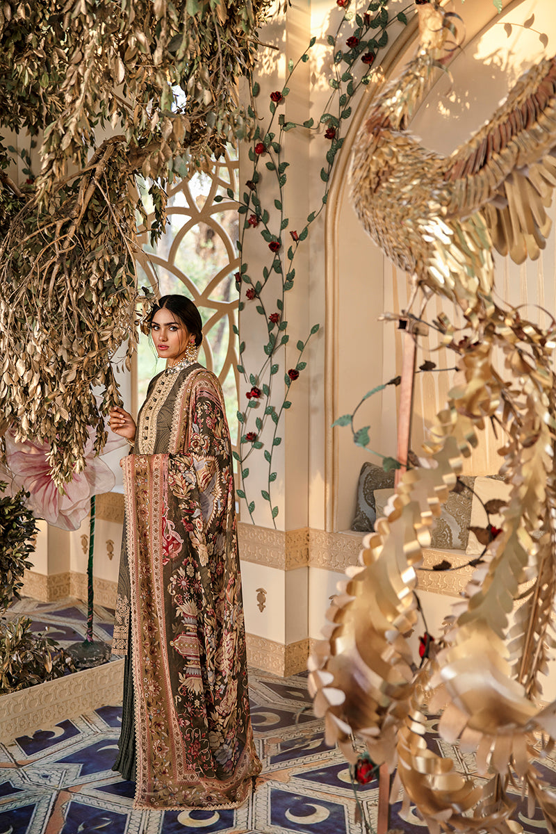 JADE FIGURINE - DIGITAL PRINTED LAWN - 3 PCS