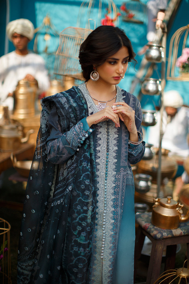 OCEAN RIPPLE - DIGITAL PRINTED LAWN - 3 PCS