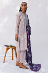 GLIMMERING MEADOW-3PC PRINTED LAWN SUIT