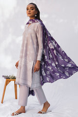 GLIMMERING MEADOW-3PC PRINTED LAWN SUIT